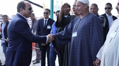 عاجل.. تعرّف على المشروعات التي افتتحها الرئيس السيسي بقرية الأبعادية