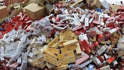 ضبط 630 علبة سجائر مجهولة المصدر بالإسكندرية