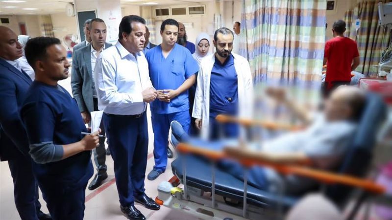 وزير الصحة بمستشفى