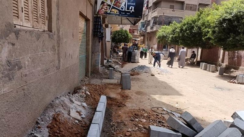 تطوير الشوارع بمدينة