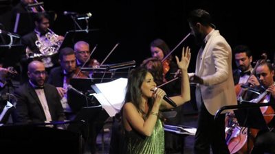 في أمسية فنية من طراز خاص.. هبة طوجي وأسامة الرحبانى يتألقان بالأوبرا