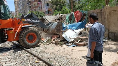 الإسكندرية: تنفيذ ١١ قرارًا لإزالة التعديات على أراضي الدولة التابعة لهيئة السكة الحديد