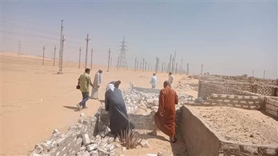 ضمن الموجة 21.. إزالة 21 حالة تعد بالبناء المخالف على الأرض الزراعية وأملاك الدولة بالمنيا