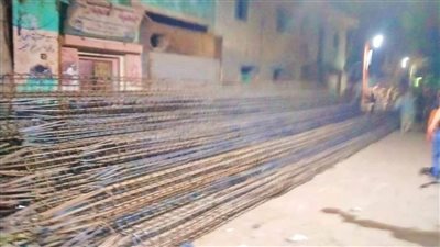 استكمال أعمال مشروع الصرف الصحي بسمالوط بالمنيا