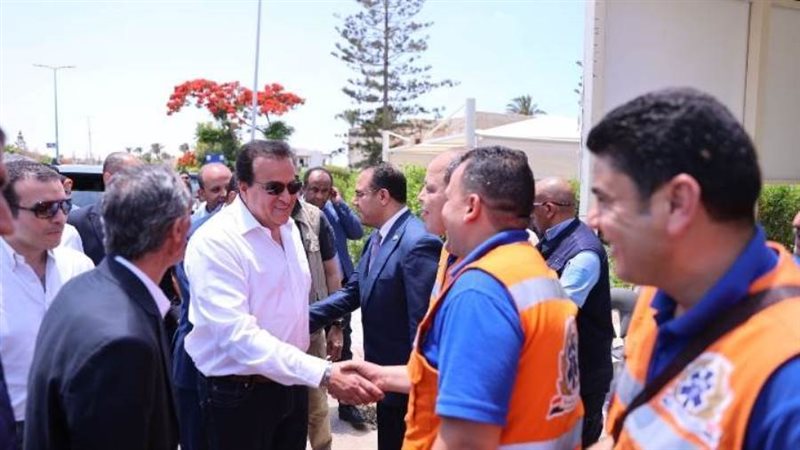 وزير الصحة في مستشفى