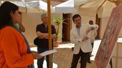 عودة منحة شباب الفنانين بمراسم حسن فتحي العالمية بقرية القرنة بالأقصر