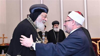 البابا تواضروس الثاني يهنئ مفتي الديار المصرية بعيد الأضحى المبارك