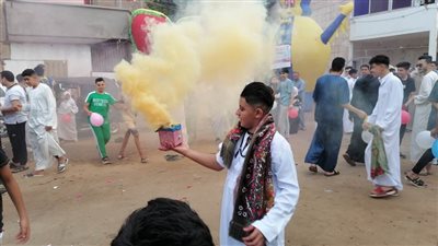 احتفالات في شوارع الدقهلية في أول أيام عيد الأضحى 