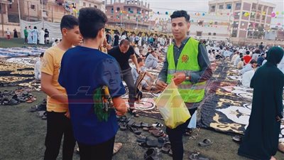 الكيانات الشبابية التطوعية بكفر الشيخ تشارك المواطنين فرحة أول أيام عيد الأضحى