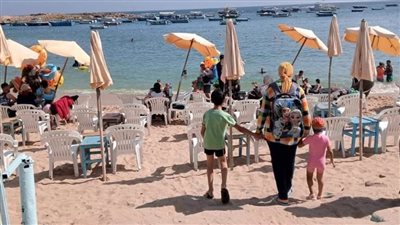 شواطئ الإسكندرية ترفع الريات الخضراء 