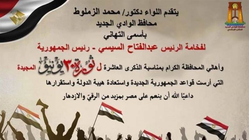 محافظ الوادى الجديد