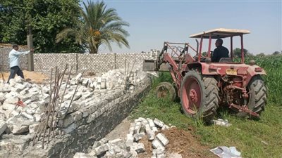 إزالة 138حالة تعدٍ وإيقاف حالات بناء دون ترخيص ببني سويف