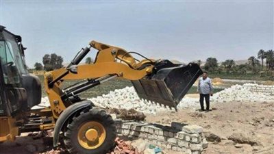 إزاله 23 حالة تعد على الأراضي الزراعيه بالغربية