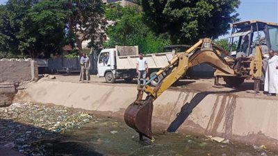 حملات لتطهير الترع والمجاري المائية بمراكز المنيا