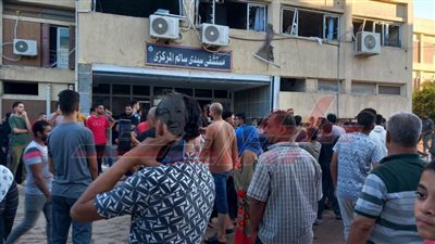 حريق بمستشفى سيدي سالم المركزي في كفر الشيخ