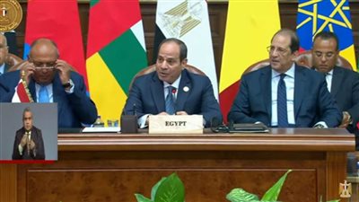 عاجل| نص كلمة الرئيس السيسي خلال الجلسة الافتتاحية لقمة دول جوار السودان