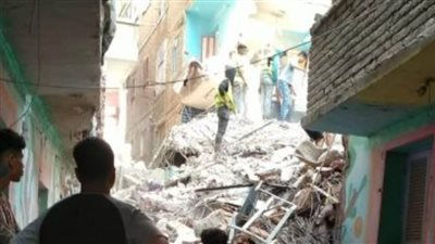 فتح تحقيق عاجل في واقعة انهيار عقار مكون من أربعة طوابق بمنطقة حدائق القبة 