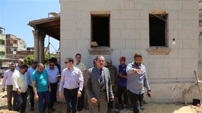 محافظ كفر الشيخ يتفقد أعمال ترميم مبنى محطة الملك فؤاد الأثرية