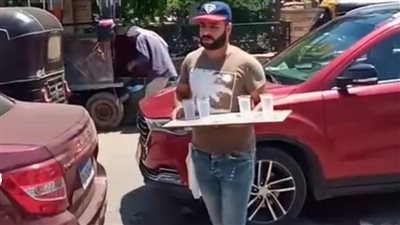 توزيع مياه مثلجة على السائقين بمدينة منية النصر بالدقهلية 