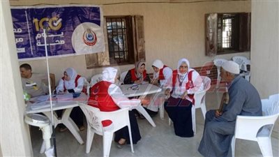 قافلة طبية بالتعاون مع الحملة الوطنية و مؤسسة راعى مصر الطبية