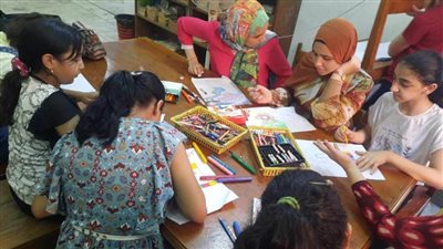 «ثقافتنا في إجازتنا».. إقبال كبير من أطفال طنطا على فعاليات قصور الثقافة 