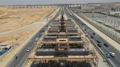 تحويلات مرورية لتنفيذ أعمال إنشائية بمشروع المونوريل بطريق امتداد محور 26 يوليو بالجيزة