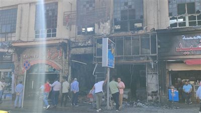 بسبب الآيس كريم.. حريق هائل بمنطقة محطة الرمل بالإسكندرية دون إصابات