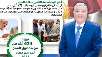 شون وصوامع المحافظة تواصل استقبال القمح وتوريد ٤٧٤ ألف طن من المحصول