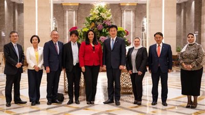 غادة شلبي تستقبل وفدا من البرلمان الياباني