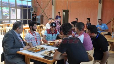  استمرار توافد الطلاب على المعسكر الدائم لجامعة كفر الشيخ بمصيف بلطيم