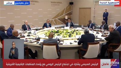 عاجل| بث مباشر.. الرئيس السيسي يشارك في اجتماع الرئيس الروسي مع رؤساء المنظمات الإقليمية الإفريقية