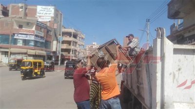 إزالة إشغالات بعدد من مدن كفر الشيخ