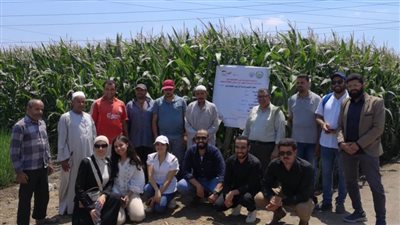 وفد مشروع الابتكار فى زيارة لإدارة الإرشاد الزراعى بالبحيرة