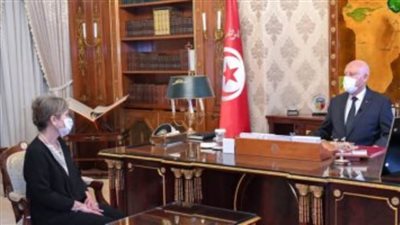 الرئيس التونسي لنجلاء بودن: تحملتِ المسؤولية بظرف دقيق من تاريخ البلاد