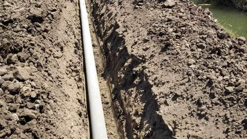 توصيل خط مياة الشرب