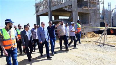 النعماني يتفقد منشآت المقر الجديد لجامعة سوهاج