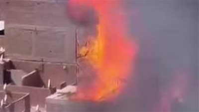 انتداب المعمل الجنائي لفحص أسباب حريق اندلع ببرج حمام و5 منازل بشبرا الخيمة 