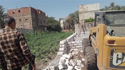 إزالة 73 حالة تعدٍ على أراضٍ زراعية وأملاك دولة في 5 مراكز بالمنيا