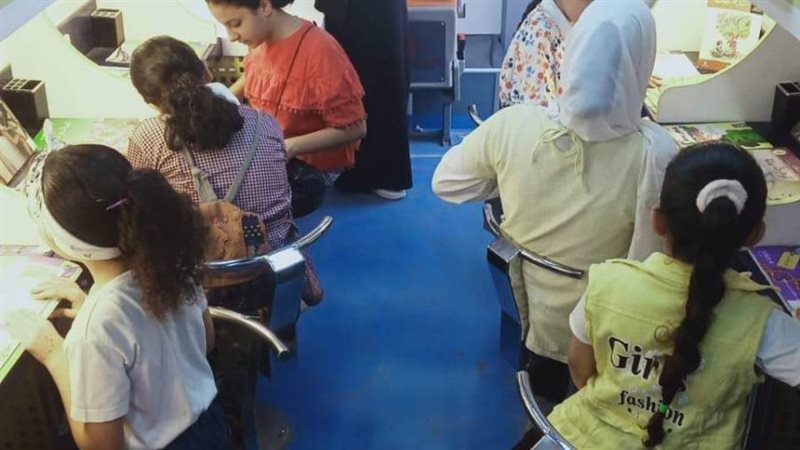 أنشطة المكتبة المتنقلة