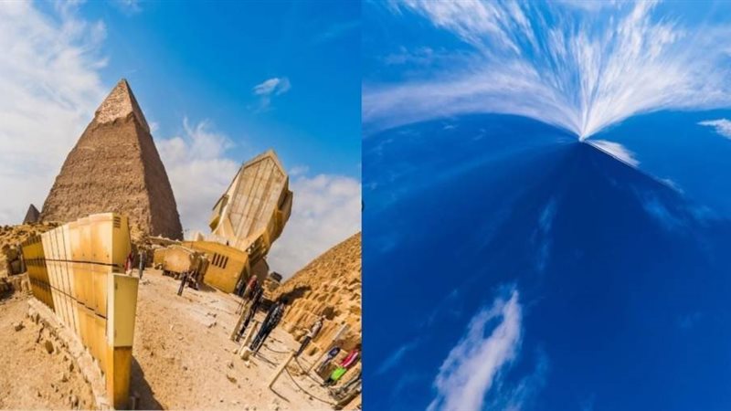 أهرامات الجيزة وسمائها