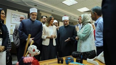 وكيل الأزهر ووزيري الأوقاف والثقافة يفتتحون معرض مسابقة مواهب وقدرات الأزهر
