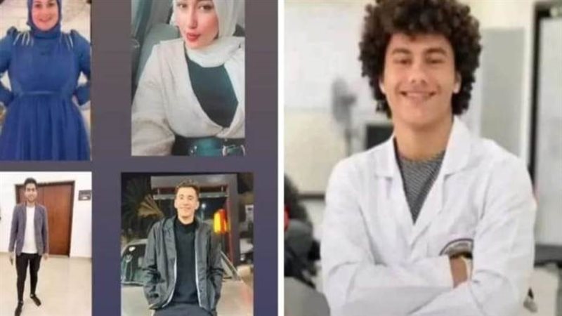 مصرع 5 شباب من أسرة