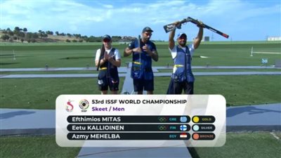عزمي محيلبة يتوج ببرونزية بطولة العالم للرماية بأذربيجان