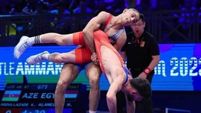 صبحي يشيد بتألق مصطفى حسين وتأهله لنهائي بطولة العالم للمصارعة الرومانية بالأردن