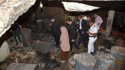 ننشر قرارات النيابة الإدارية عقب معاينة عقار الحوامدية المحترق.. صور