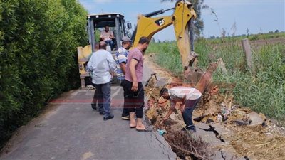 إصلاح كسر في خطوط مياه الشرب وتكثيف أعمال النظافة بكفر الشيخ