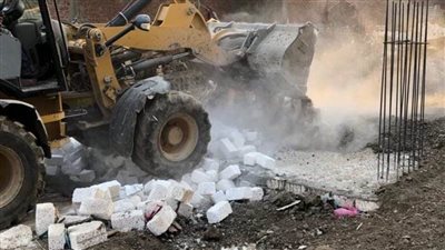 إزالة ١٠٧ حالات تعد على الأرض الزراعية وأملاك الدولة بمراكز المنيا