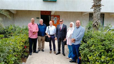 الوفد الألماني يتفقد برنامج إدارة مياه دلتا النيل بزراعة البحيرة