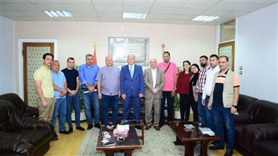 القائم باعمال رئيس جامعة سوهاج يستقبل وفدًا من الطلاب الوافدين من المملكة الأردنية الهاشمية