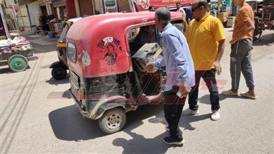 حملة مكبرة لإزالة الإشغالات والتصدي للتكاتك بكفر الشيخ